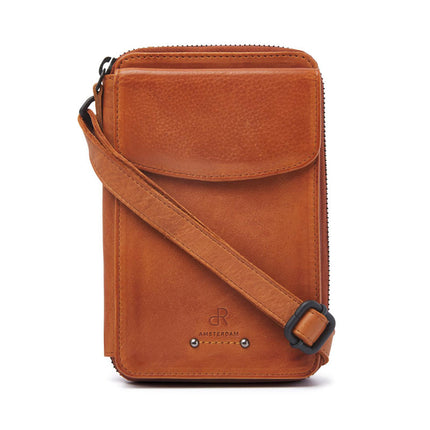 Schouder portemonneetasje Camel