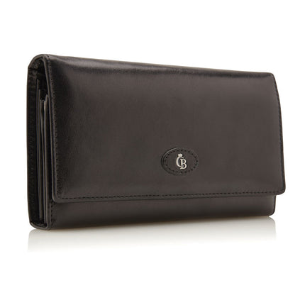 Huishoudportemonnee met knip zwart