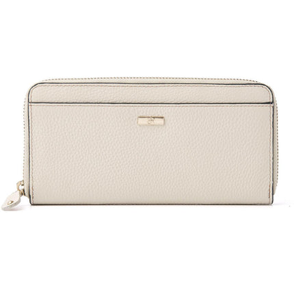 Zip-around ritsportemonnee Mint nude