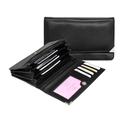 Huishoudportemonnee harmonica zwart