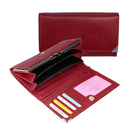 Huishoudportemonnee met knip Toronto rood