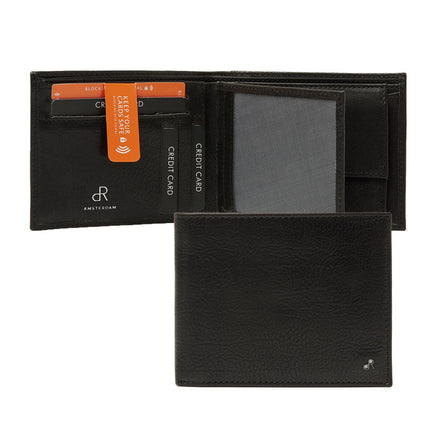 Portemonnee heren Milan zwart 11 cc