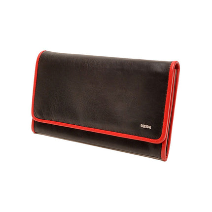 Dames portemonnee Soft zwart rood