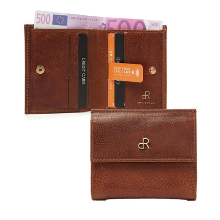 Dames portemonnee Milan cognac