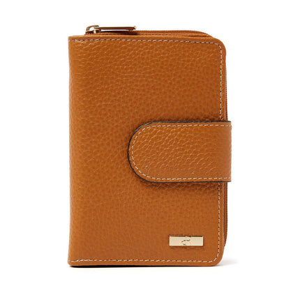 Dames portemonnee rits Mint golden oak