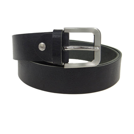 Riem leer zwart nerf 4 cm