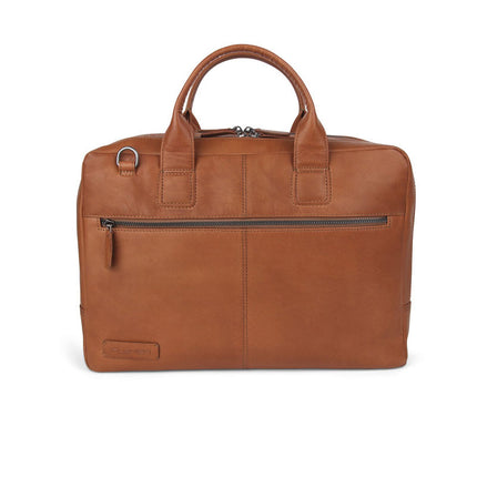 Laptoptas Flint cognac 15,6 inch