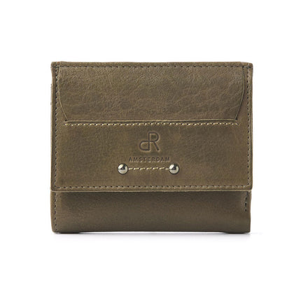 Portemonnee leer Tampa olive