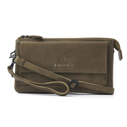 Schouder / clutch tasje Olive