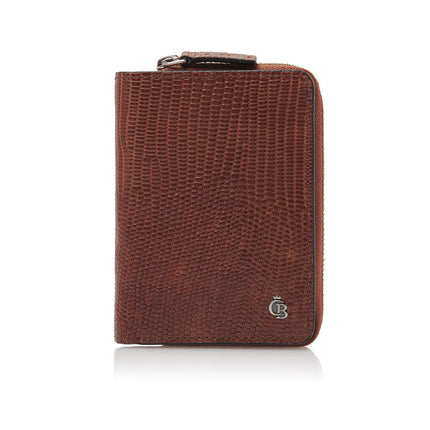 Ritsportemonnee Donna cognac